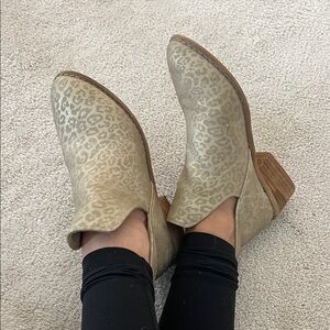 Leopard Print Ankle Boots